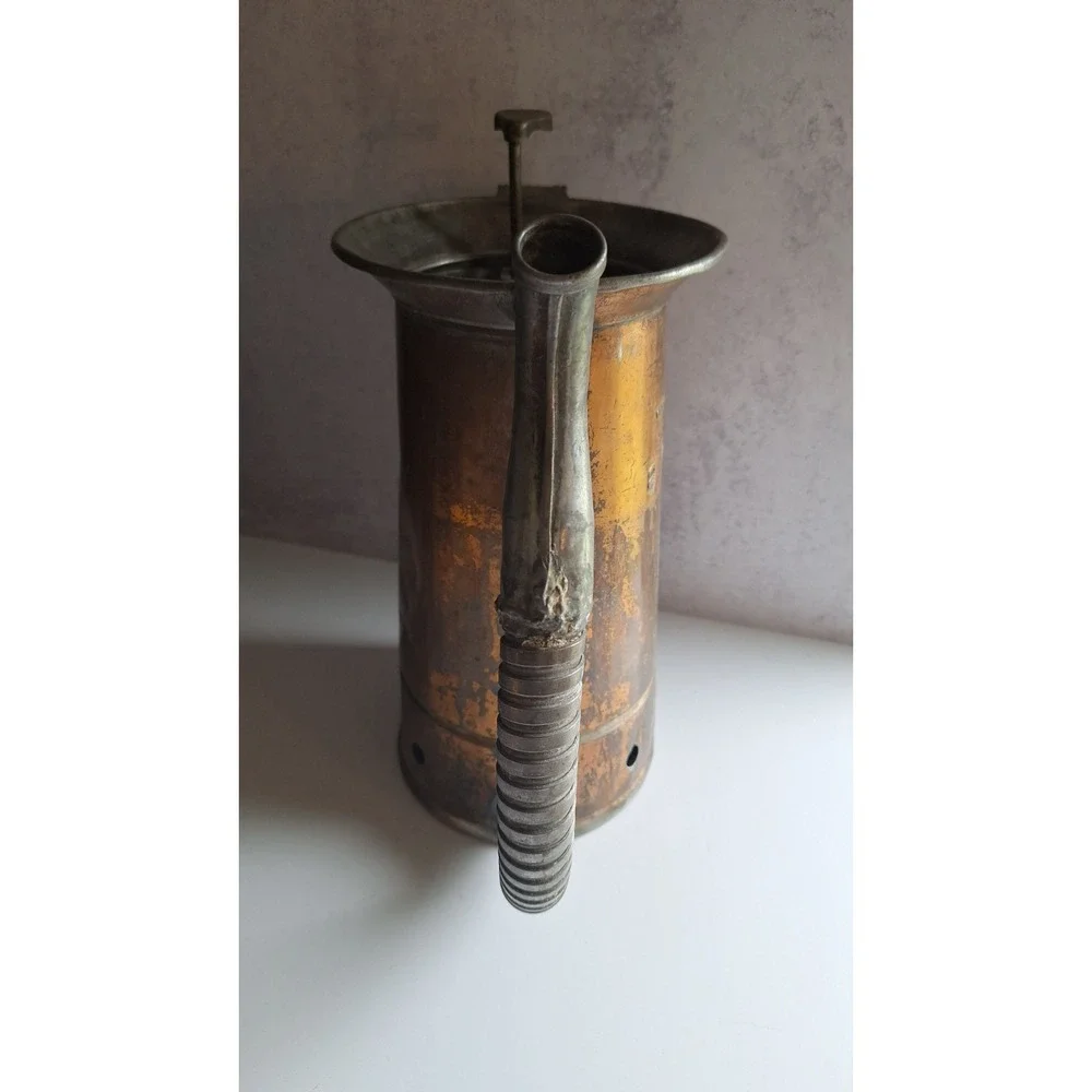 ANTIQUE BROOKINS MANUFACTURING OIL CAN DAYTON OHIO HALF GALLON COLLECTIBLE